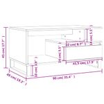 Casa si Gradina - Mobilier - Mese si birouri - Masute de cafea - Masuta de cafea, negru, 90x49x45 cm, lemn compozit - Infinity.ro