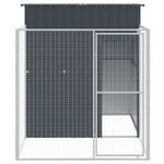 Petshop - Accesorii petshop - Culcusuri si custi - Custi interior si exterior - Cusca caine cu tarc antracit 165x251x181 cm otel galvanizat - Infinity.ro