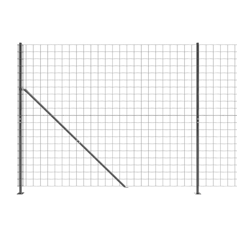 Casa si Gradina - Gradina si terasa - Garduri, panouri si accesorii - Gard plasa de sarma cu bordura, antracit, 1,8x10 m - Infinity.ro