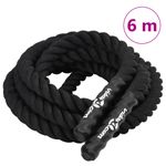 Sport si Outdoor - Fitness - Aparate fitness - Accesorii aparate fitness - Franghie de lucru, negru, 6 m, 4,5 kg, poliester - Infinity.ro