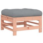 Casa si Gradina - Gradina si terasa - Mobilier exterior - Canapele si fotolii gradina - Taburet de gradina cu perna, lemn masiv douglas - Infinity.ro