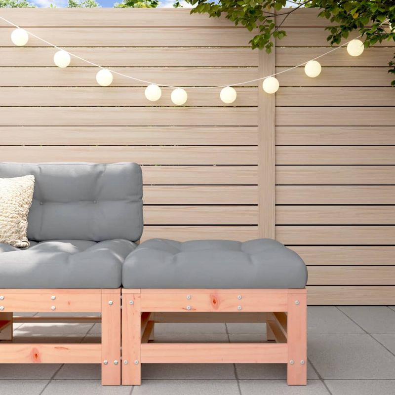Casa si Gradina - Gradina si terasa - Mobilier exterior - Canapele si fotolii gradina - Taburet de gradina cu perna, lemn masiv douglas - Infinity.ro