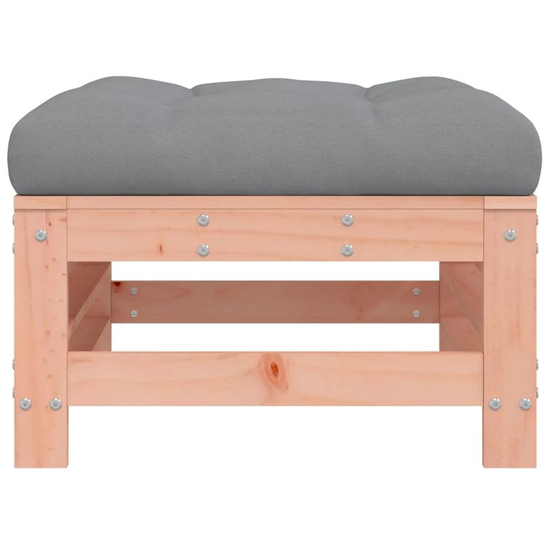 Casa si Gradina - Gradina si terasa - Mobilier exterior - Canapele si fotolii gradina - Taburet de gradina cu perna, lemn masiv douglas - Infinity.ro