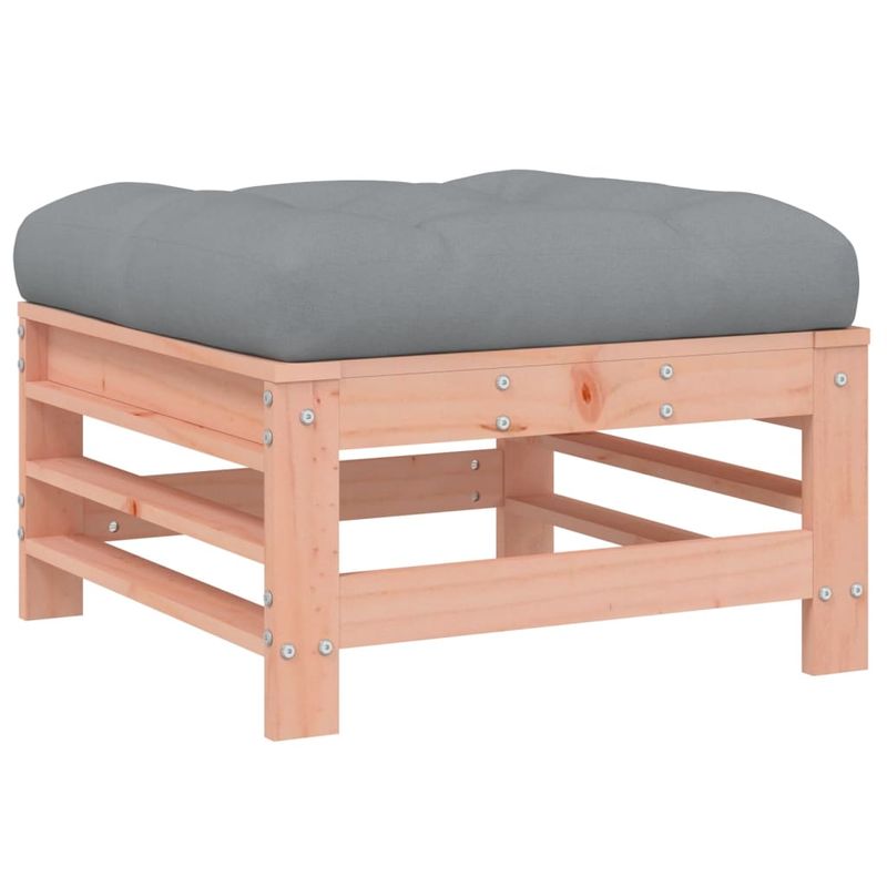 Casa si Gradina - Gradina si terasa - Mobilier exterior - Canapele si fotolii gradina - Taburet de gradina cu perna, lemn masiv douglas - Infinity.ro