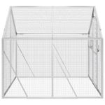 Petshop - Accesorii petshop - Culcusuri si custi - Tarcuri si colivii - Voliera de pasari, argintiu, 1,79x2x1,85 m, aluminiu, mărime 1.79x2x1.85 m - Infinity.ro