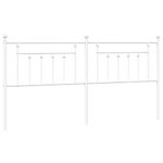 Casa si Gradina - Mobilier - Paturi si accesorii - Accesorii paturi - Tablie de pat metalica, alb, 193 cm - Infinity.ro