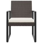 Casa si Gradina - Gradina si terasa - Mobilier exterior - Scaune si sezlonguri gradina - Scaune de bucatarie de gradina, 2 buc., negru, rattan PP - Infinity.ro
