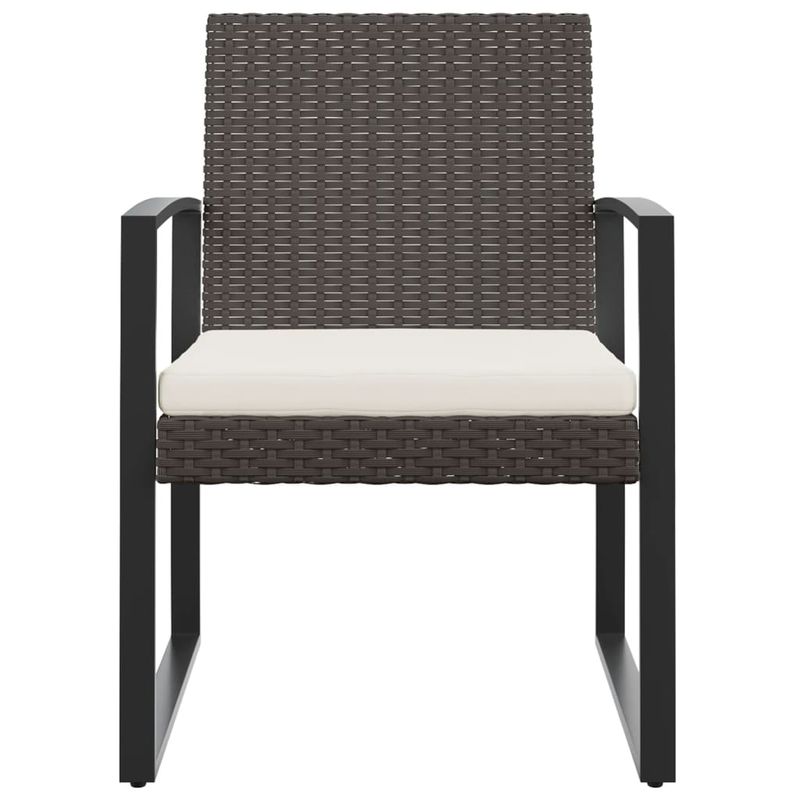 Casa si Gradina - Gradina si terasa - Mobilier exterior - Scaune si sezlonguri gradina - Scaune de bucatarie de gradina, 2 buc., negru, rattan PP - Infinity.ro