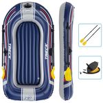 Sport si Outdoor - Sporturi acvatice - Rafting, caiac si canoe - Bestway Barca gonflabila Hydro-Force cu pompa si vasle albastru - Infinity.ro