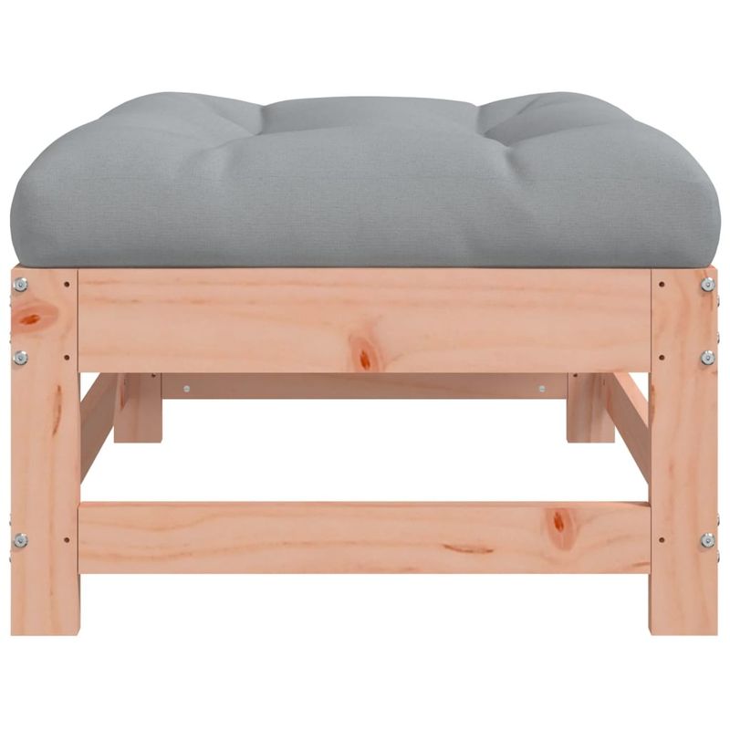 Casa si Gradina - Gradina si terasa - Mobilier exterior - Canapele si fotolii gradina - Taburet de gradina cu perna, lemn masiv douglas - Infinity.ro