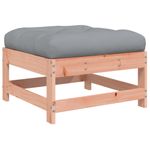 Casa si Gradina - Gradina si terasa - Mobilier exterior - Canapele si fotolii gradina - Taburet de gradina cu perna, lemn masiv douglas - Infinity.ro