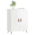 Casa si Gradina - Mobilier - Comode si corpuri - Comode - Servanta, alb extralucios, 69,5x34x90 cm, lemn compozit - Infinity.ro