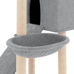 Petshop - Accesorii petshop - Jucarii animale - Ansambluri de joaca - Ansamblu de pisici, stalpi din funie sisal, gri deschis, 153 cm - Infinity.ro