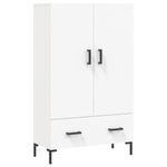 Casa si Gradina - Mobilier - Comode si corpuri - Corpuri bucatarie - Dulap inalt, alb, 69,5x31x115 cm, lemn prelucrat - Infinity.ro