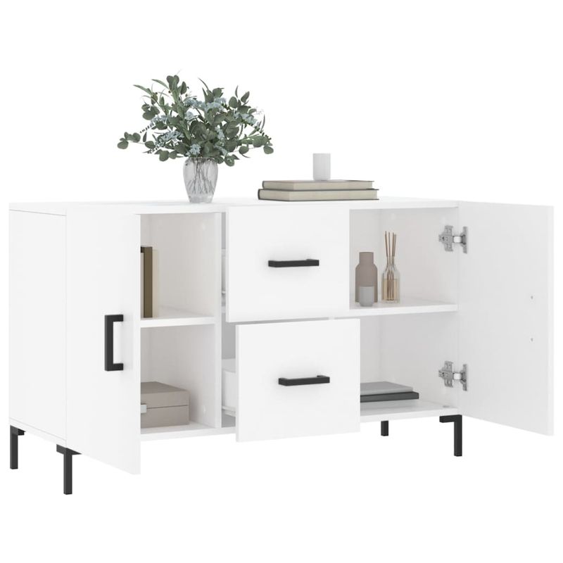 Casa si Gradina - Mobilier - Comode si corpuri - Comode - Servanta, alb, 100x36x60 cm, lemn compozit - Infinity.ro