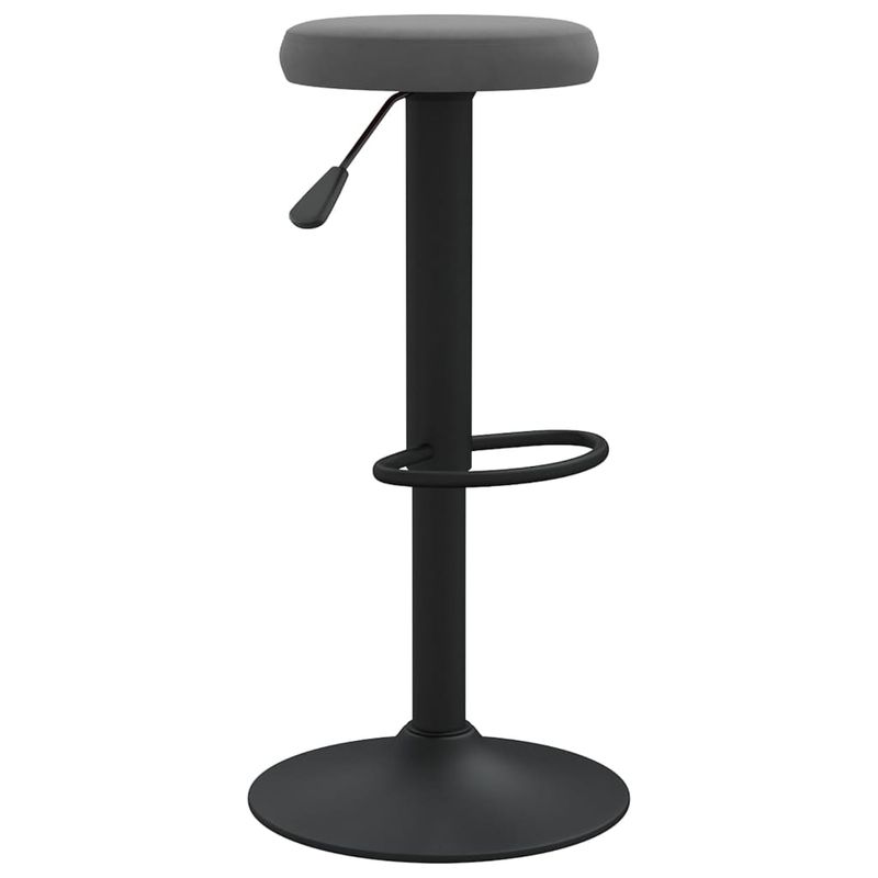 Casa si Gradina - Mobilier - Scaune si fotolii - Scaune - Scaune de bar, 2 buc., gri inchis, catifea - Infinity.ro