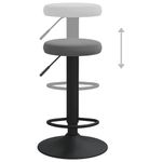 Casa si Gradina - Mobilier - Scaune si fotolii - Scaune - Scaune de bar, 2 buc., gri inchis, catifea - Infinity.ro