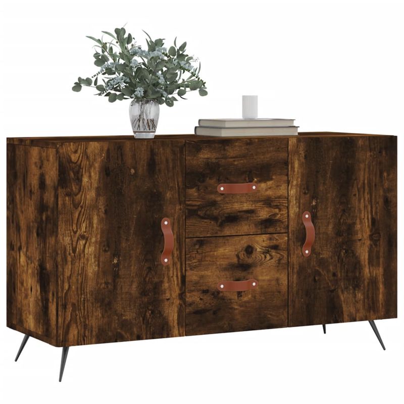 Casa si Gradina - Mobilier - Comode si corpuri - Comode - Servanta, stejar fumuriu, 100x36x60 cm, lemn compozit - Infinity.ro