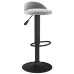 Casa si Gradina - Mobilier - Scaune si fotolii - Scaune - Scaun de bar, gri deschis, catifea - Infinity.ro