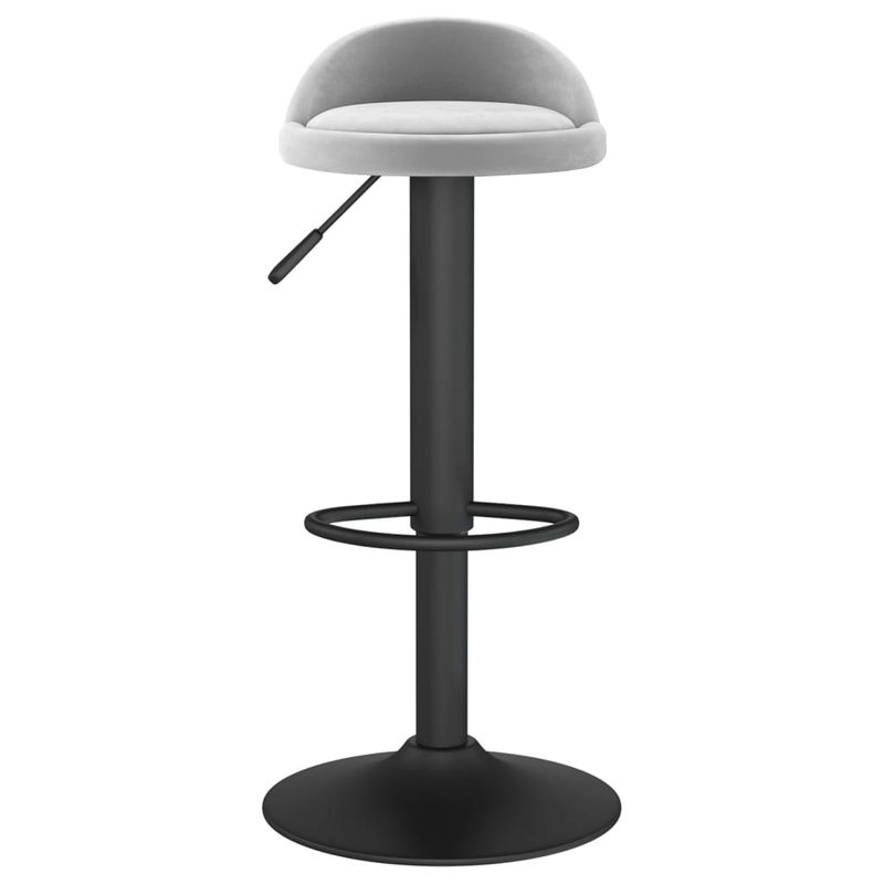 Casa si Gradina - Mobilier - Scaune si fotolii - Scaune - Scaun de bar, gri deschis, catifea - Infinity.ro