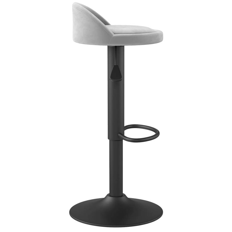 Casa si Gradina - Mobilier - Scaune si fotolii - Scaune - Scaun de bar, gri deschis, catifea - Infinity.ro