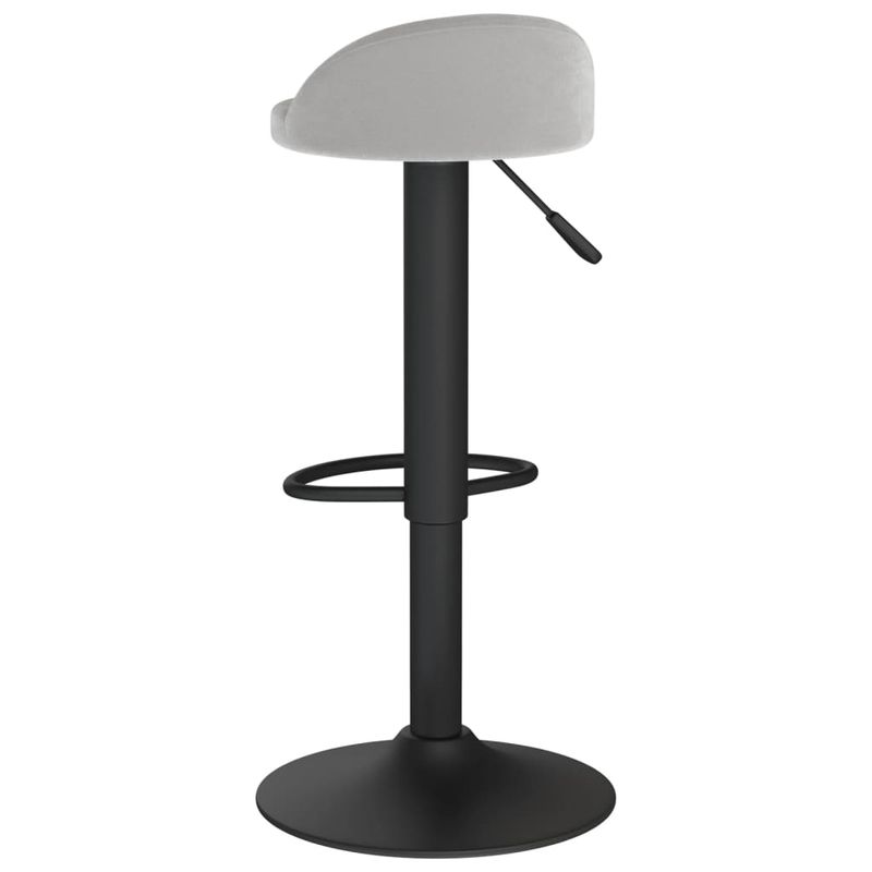 Casa si Gradina - Mobilier - Scaune si fotolii - Scaune - Scaun de bar, gri deschis, catifea - Infinity.ro
