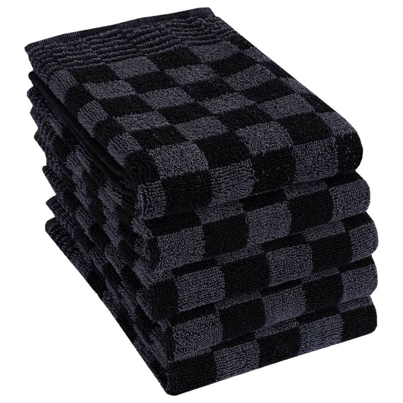 Casa si Gradina - Textile si covoare - Textile baie - Prosoape - Set de prosoape, 20 buc., negru si gri, bumbac - Infinity.ro