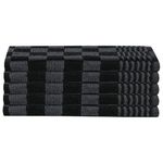 Casa si Gradina - Textile si covoare - Textile baie - Prosoape - Set de prosoape, 20 buc., negru si gri, bumbac - Infinity.ro