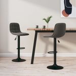 Casa si Gradina - Mobilier - Scaune si fotolii - Scaune - Scaune de bar, 2 buc., gri inchis, catifea - Infinity.ro