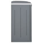 Casa si Gradina - Mobilier - Organizare si depozitare - Cosuri de gunoi - Cos de gunoi cu 2 usi, gri, 65x45x88 cm, PP - Infinity.ro