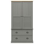 Casa si Gradina - Mobilier - Dulapuri si sifoniere - Sifoniere - Sifonier VIGO, gri, 90x55x176 cm, lemn masiv de pin - Infinity.ro