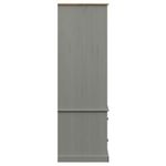 Casa si Gradina - Mobilier - Dulapuri si sifoniere - Sifoniere - Sifonier VIGO, gri, 90x55x176 cm, lemn masiv de pin - Infinity.ro