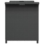 Casa si Gradina - Gradina si terasa - Mobilier exterior - Bancute de gradina - Banca de gradina cu perna, negru, 116x46x57 cm, poliratan - Infinity.ro