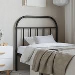 Casa si Gradina - Mobilier - Paturi si accesorii - Accesorii paturi - Tablie de pat metalica, negru, 90 cm - Infinity.ro