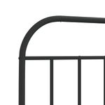 Casa si Gradina - Mobilier - Paturi si accesorii - Accesorii paturi - Tablie de pat metalica, negru, 90 cm - Infinity.ro
