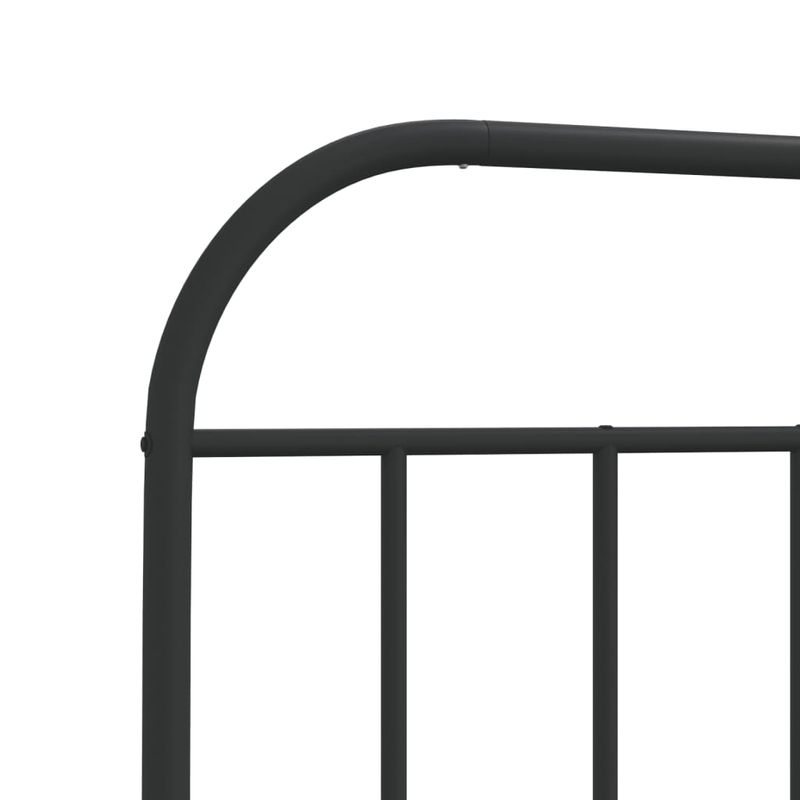 Casa si Gradina - Mobilier - Paturi si accesorii - Accesorii paturi - Tablie de pat metalica, negru, 90 cm - Infinity.ro