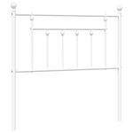 Casa si Gradina - Mobilier - Paturi si accesorii - Accesorii paturi - Tablie de pat metalica, alb, 90 cm - Infinity.ro