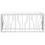 Casa si Gradina - Mobilier - Mese si birouri - Masute de cafea - Masa de cafea, 110x45x45 cm, otel inoxidabil si sticla - Infinity.ro