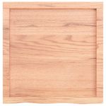 Casa si Gradina - Mobilier - Biblioteci si rafturi - Rafturi - Raft de perete maro deschis 60x60x(2-4) cm lemn stejar tratat - Infinity.ro