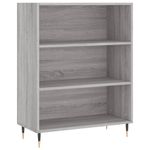 Casa si Gradina - Mobilier - Biblioteci si rafturi - Biblioteci - Biblioteca, sonoma gri, 69,5x32,5x90 cm, lemn compozit - Infinity.ro