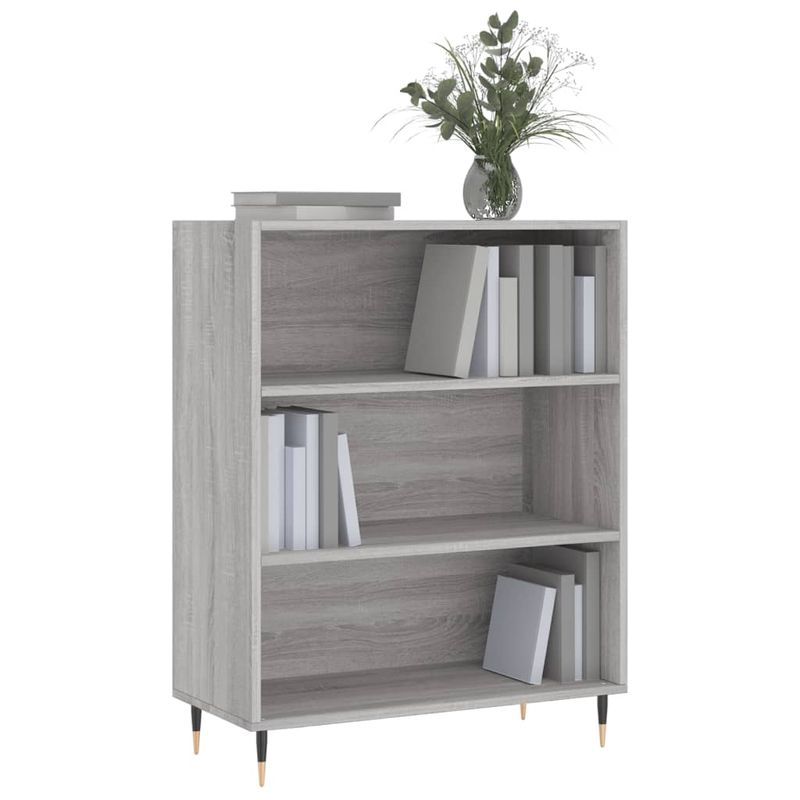 Casa si Gradina - Mobilier - Biblioteci si rafturi - Biblioteci - Biblioteca, sonoma gri, 69,5x32,5x90 cm, lemn compozit - Infinity.ro