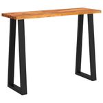 Casa si Gradina - Mobilier - Comode si corpuri - Console - Consola cu margini naturale, 110x35x80 cm, lemn masiv de acacia - Infinity.ro