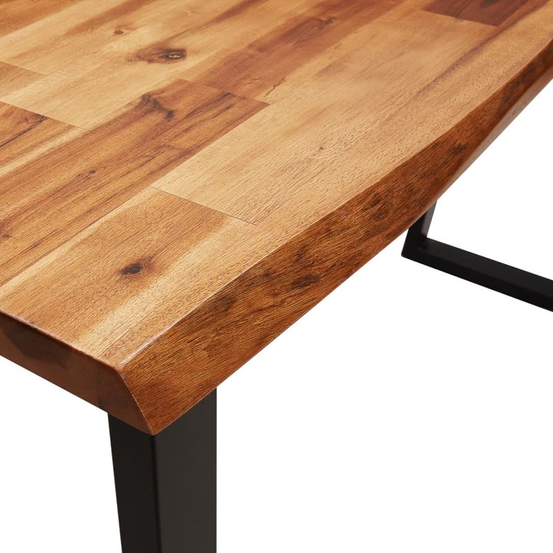 Casa si Gradina - Mobilier - Comode si corpuri - Console - Consola cu margini naturale, 110x35x80 cm, lemn masiv de acacia - Infinity.ro