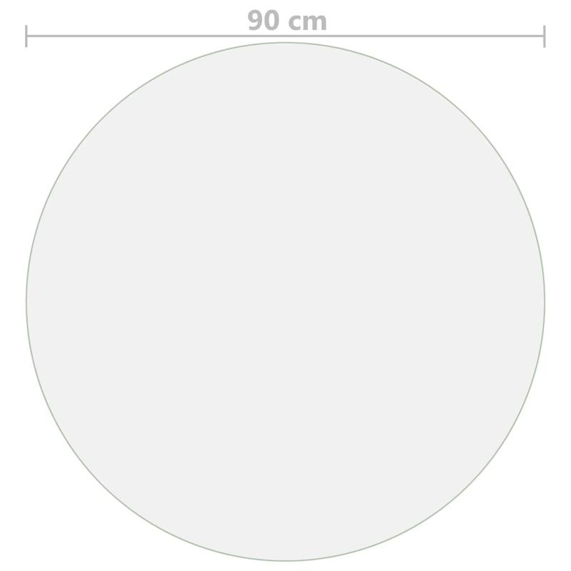 Casa si Gradina - Mobilier - Feronerie si accesorii mobila - Folie de protectie masa, mat, Ø 90 cm, PVC, 2 mm - Infinity.ro