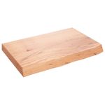 Casa si Gradina - Mobilier - Biblioteci si rafturi - Rafturi - Raft de perete maro deschis 60x40x(2-6) cm lemn stejar tratat - Infinity.ro