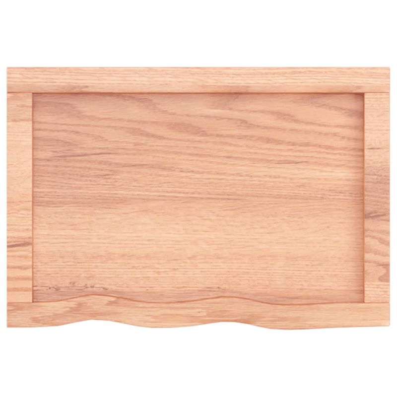 Casa si Gradina - Mobilier - Biblioteci si rafturi - Rafturi - Raft de perete maro deschis 60x40x(2-6) cm lemn stejar tratat - Infinity.ro