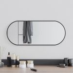 Casa si Gradina - Decoratiuni - Oglinzi - Oglinda de perete, negru, 60x25 cm, ovala - Infinity.ro
