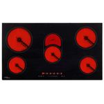 Electronice si Electrocasnice - Aragazuri, cuptoare si hote - Plite incorporabile - Plite electrice - Plita ceramica cu 5 arzatoare, control tactil, 77 cm, 8500 W - Infinity.ro