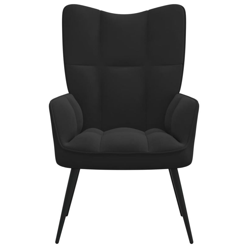 Casa si Gradina - Mobilier - Scaune si fotolii - Fotolii - Fotoliu de relaxare, negru, catifea - Infinity.ro