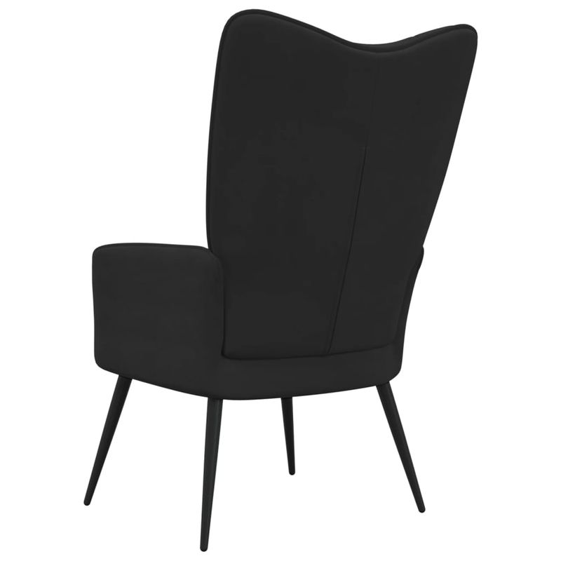 Casa si Gradina - Mobilier - Scaune si fotolii - Fotolii - Fotoliu de relaxare, negru, catifea - Infinity.ro